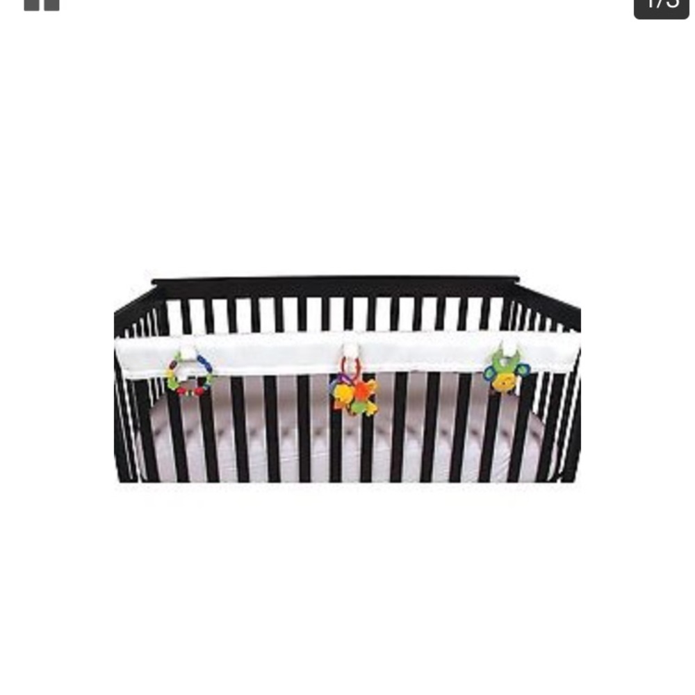 Leachco white crib rail cover